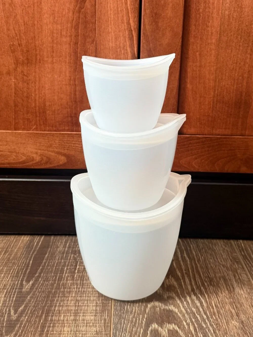 Pampered Chef Silicone Bowl Prep Set – Set of 3